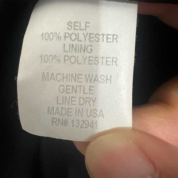 Vintage Amanda Uprichard M Long Sleeve V Neck Black Chic Minimalist Mini Dress - Picture 6 of 7